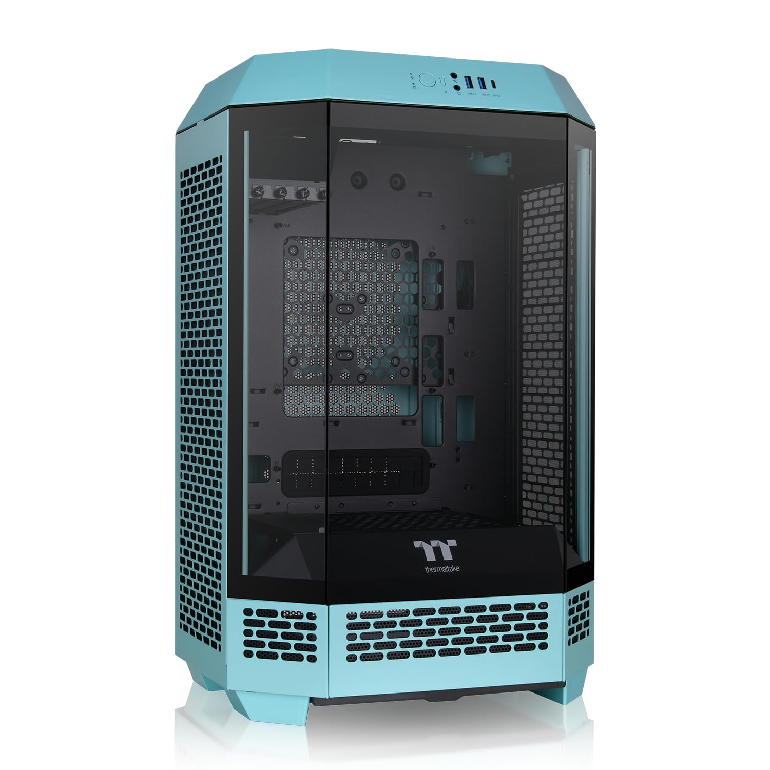 Foto 2 pulgar | Micro-atx Case Thermaltake Tower 300 Turquesa Con Ventilador De 2 X 140 Mm - Venta Internacional.