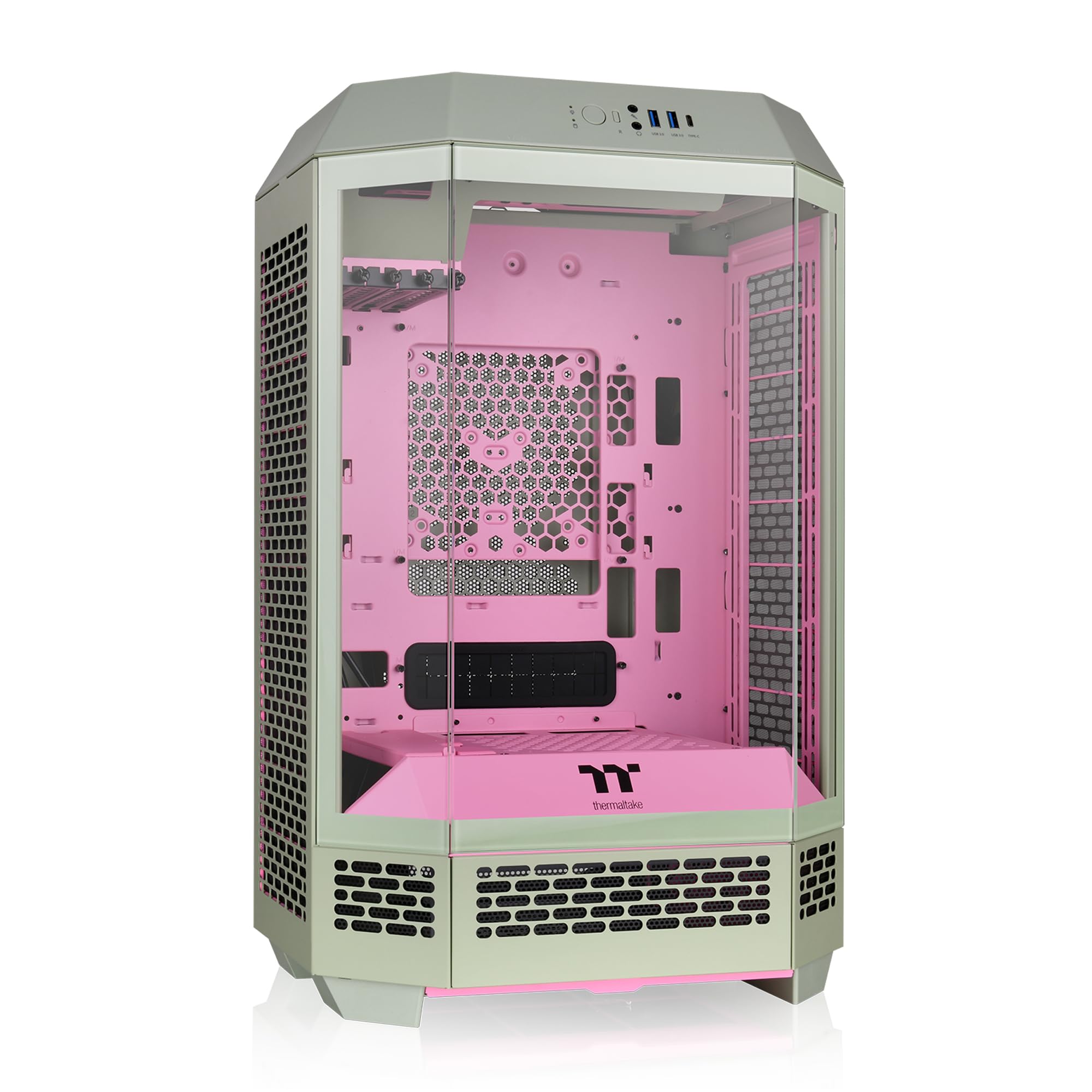 Foto 2 pulgar | Funda Thermaltake Tower 300, Edición De Verano, Color Ciruela Matcha - Venta Internacional.