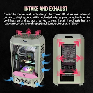 Foto 5 | Funda Thermaltake Tower 300, Edición De Verano, Color Ciruela Matcha - Venta Internacional.