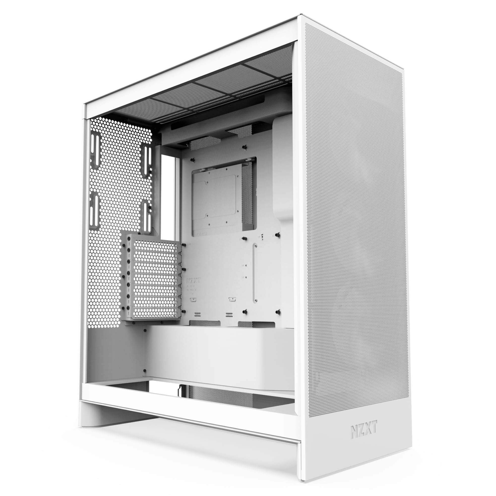 Case Nzxt H7 Flow 2024 Mid-tower Atx Con 3 Ventiladores De 120 Mm, Color Blanco - Venta Internacional.