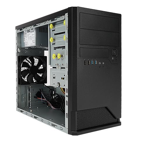 Foto 8 pulgar | Chasis Inwin Em048 Minitorre Micro-atx Con 7 Compartimentos Para Unidades - Venta Internacional.