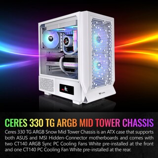 Foto 2 | Case Thermaltake Ceres 330 Tg Argb Snow Midtower E-atx - Venta Internacional.