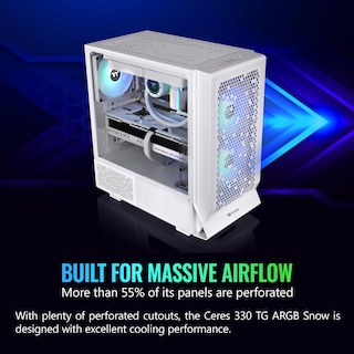 Foto 4 | Case Thermaltake Ceres 330 Tg Argb Snow Midtower E-atx - Venta Internacional.