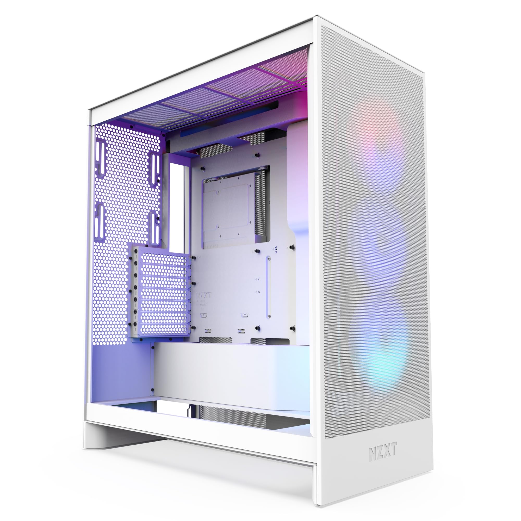 Foto 2 pulgar | Case Nzxt H7 Flow Rgb Mid-tower Atx Con Ventiladores Rgb, Color Blanco - Venta Internacional.