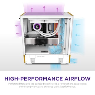Foto 3 | Funda Para Juegos De Pc Nzxt H5 Flow Starfield Atx Mid-tower Con Ventiladores - Venta Internacional.