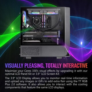 Foto 5 | Funda Thermaltake Ceres 330 Tg Argb Negra Mid Tower E-atx - Venta Internacional.