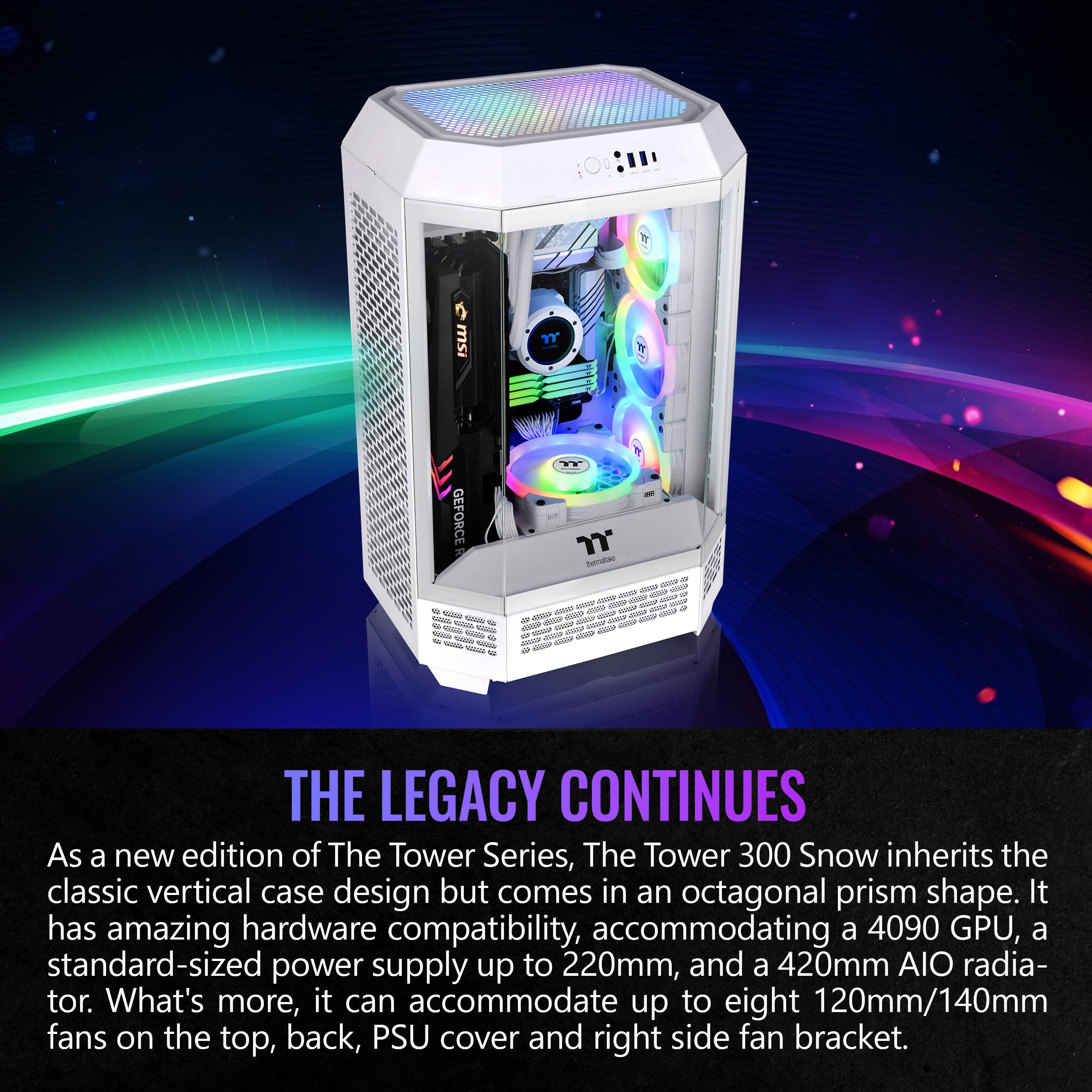 Foto 4 pulgar | Micro-atx Para Nieve Case Thermaltake Tower 300 Con Ventilador De 2 X 140 Mm - Venta Internacional.