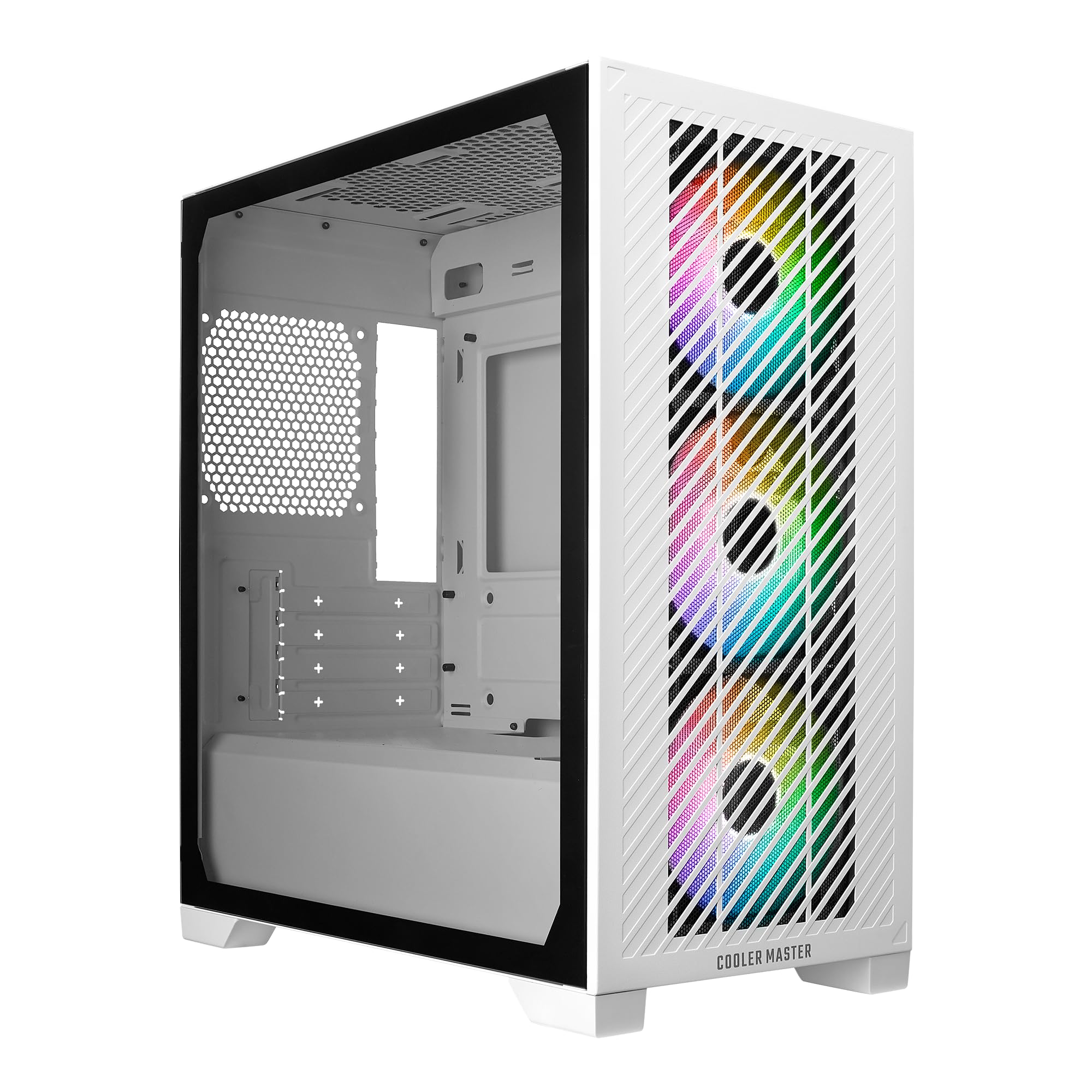 Foto 2 pulgar | Funda Para Pc Cooler Master Elite 301 Blanca Micro-atx Con Vidrio Templado - Venta Internacional.