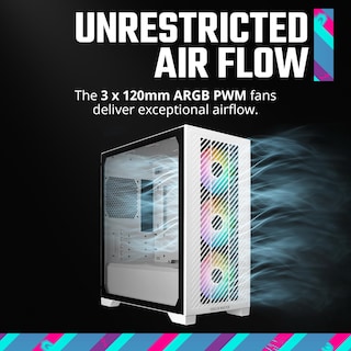 Foto 4 | Funda Para Pc Cooler Master Elite 301 Blanca Micro-atx Con Vidrio Templado - Venta Internacional.