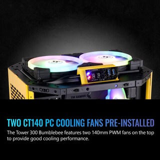 Foto 5 | Micro-atx Case Thermaltake Tower 300 Bumblebee Con Ventilador De 2 X 140 Mm - Venta Internacional.