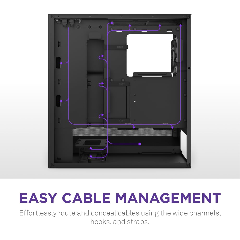 Foto 8 pulgar | Funda Para Videojuegos Para Pc Nzxt H5 Flow Rgb 2024 Atx Mid-tower Negra - Venta Internacional.