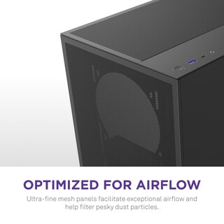 Foto 5 | Funda Para Videojuegos Para Pc Nzxt H5 Flow 2024 Atx Mid-tower Negra - Venta Internacional.
