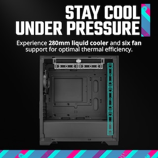 Foto 3 | Estuche Para Pc Cooler Master Elite 301 Lite Micro-atx De Alto Flujo De Aire - Venta Internacional.