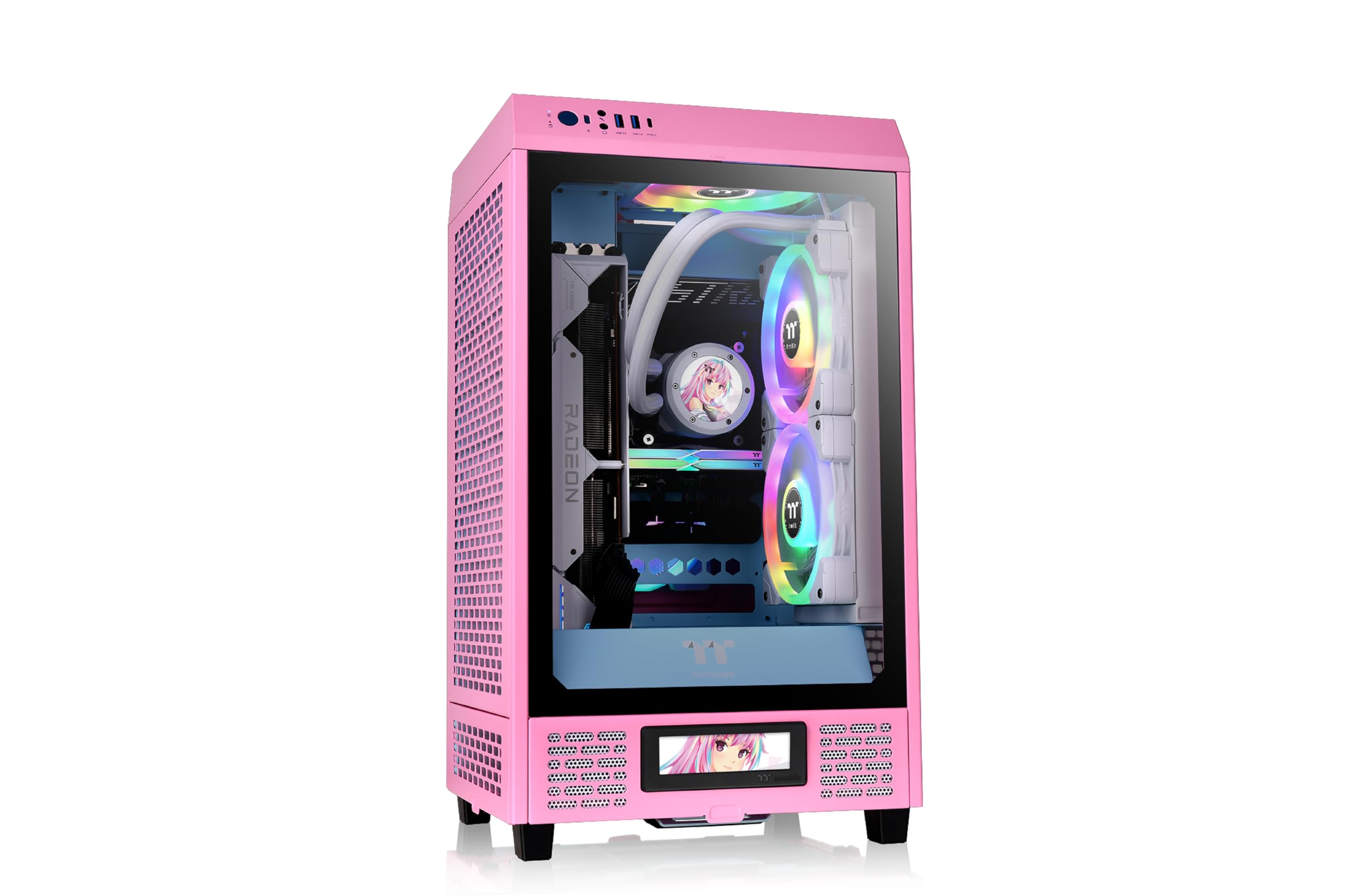 Maletín Para Ordenador Thermaltake Tower 200 Mini-itx Con 2 Ventiladores De 140 Mm - Venta Internacional.