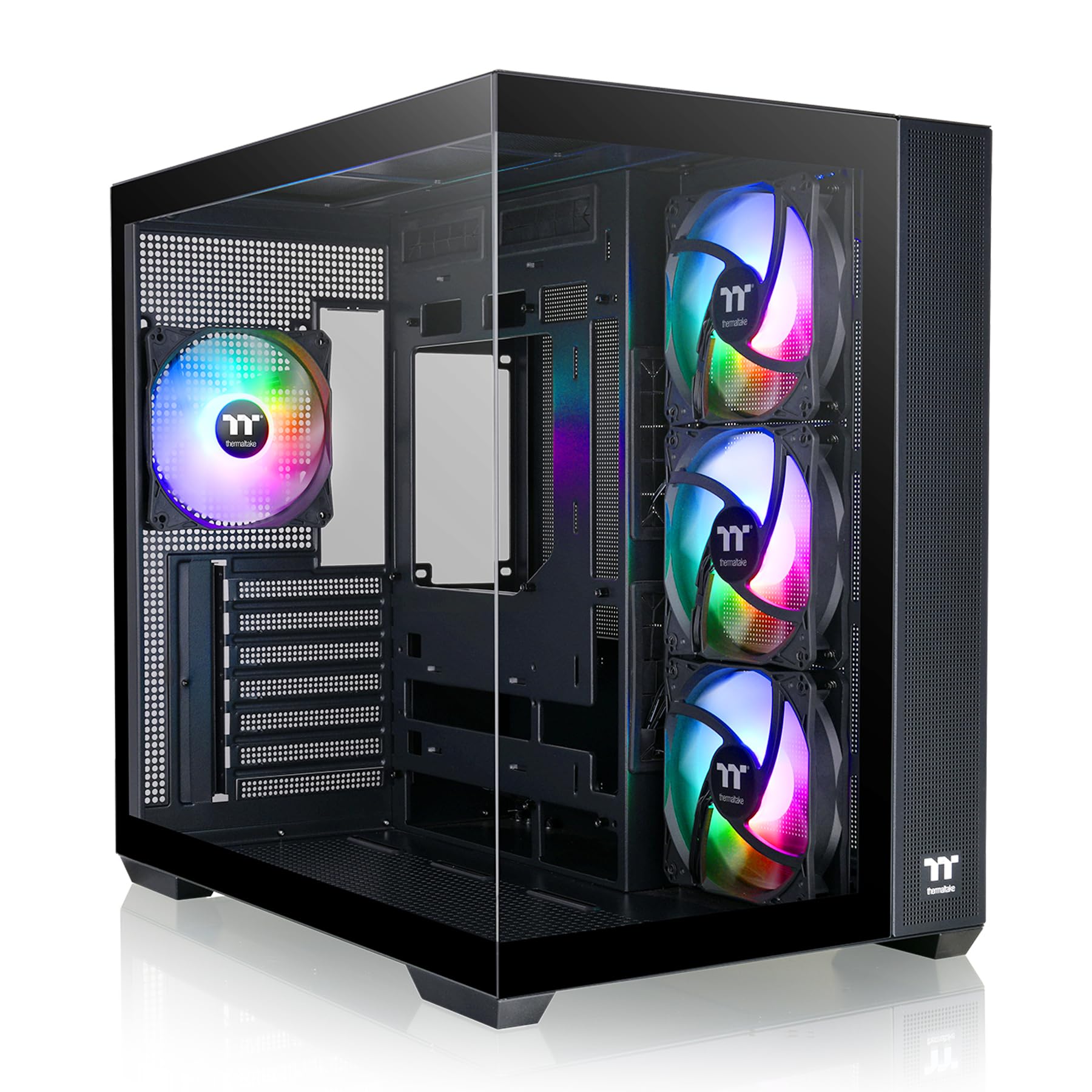 Foto 2 pulgar | Funda Thermaltake View 380 Tg Argb Negra Atx Con 4 Ventiladores - Venta Internacional.