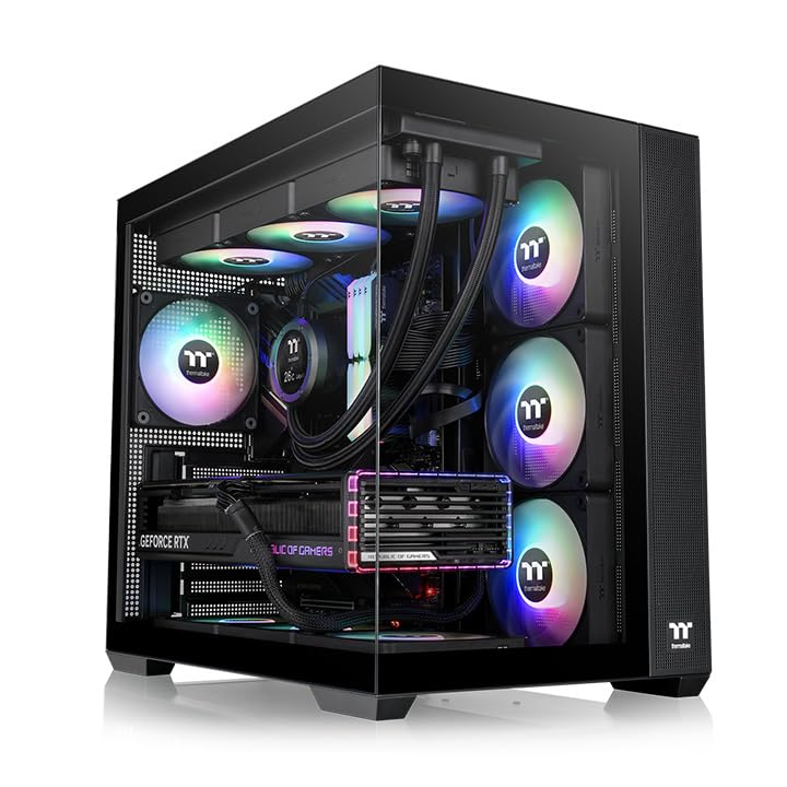 Foto 4 pulgar | Funda Thermaltake View 380 Tg Argb Negra Atx Con 4 Ventiladores - Venta Internacional.