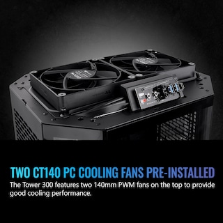 Foto 6 | Micro-atx Negro Case Thermaltake Tower 300 Con Ventilador De 2 X 140 Mm - Venta Internacional.
