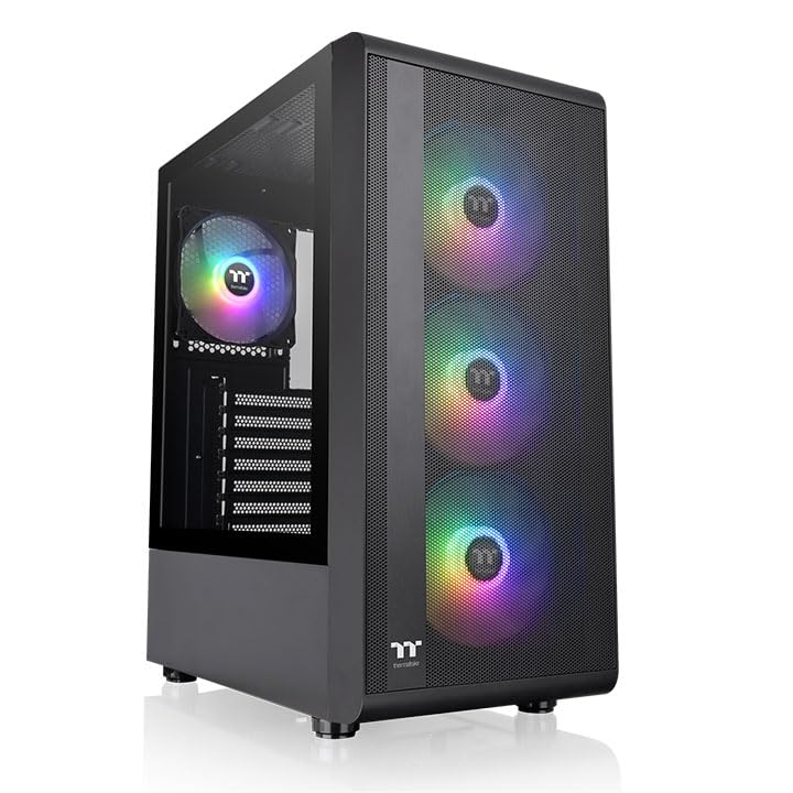 Chasis Para Computadora Thermaltake S200 Plus Tg Argb Mid Tower - Venta Internacional.