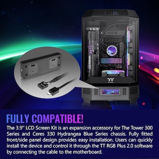 Foto 3 | Kit De Paneles Lcd Thermaltake Tower Serie 300/600 Con Pantalla Lcd De 3,9 Pulgadas - Venta Internacional.
