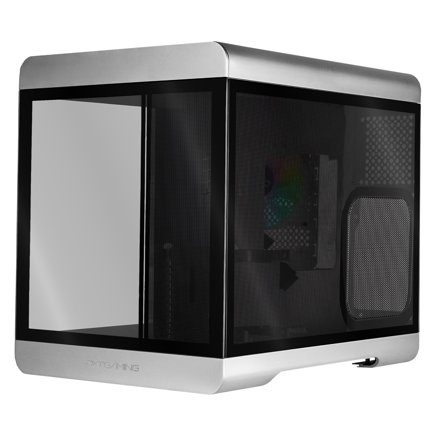 Foto 3 pulgar | Gabinete Gamer Dxt Gaming Titan T6 Micro Torre Micro Atx 1 Fan Usb-c Cristal Templado Argb Metalico