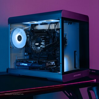 Foto 8 | Gabinete Gamer Dxt Gaming Titan T6 Micro Torre Micro Atx 1 Fan Usb-c Cristal Templado Argb Metalico