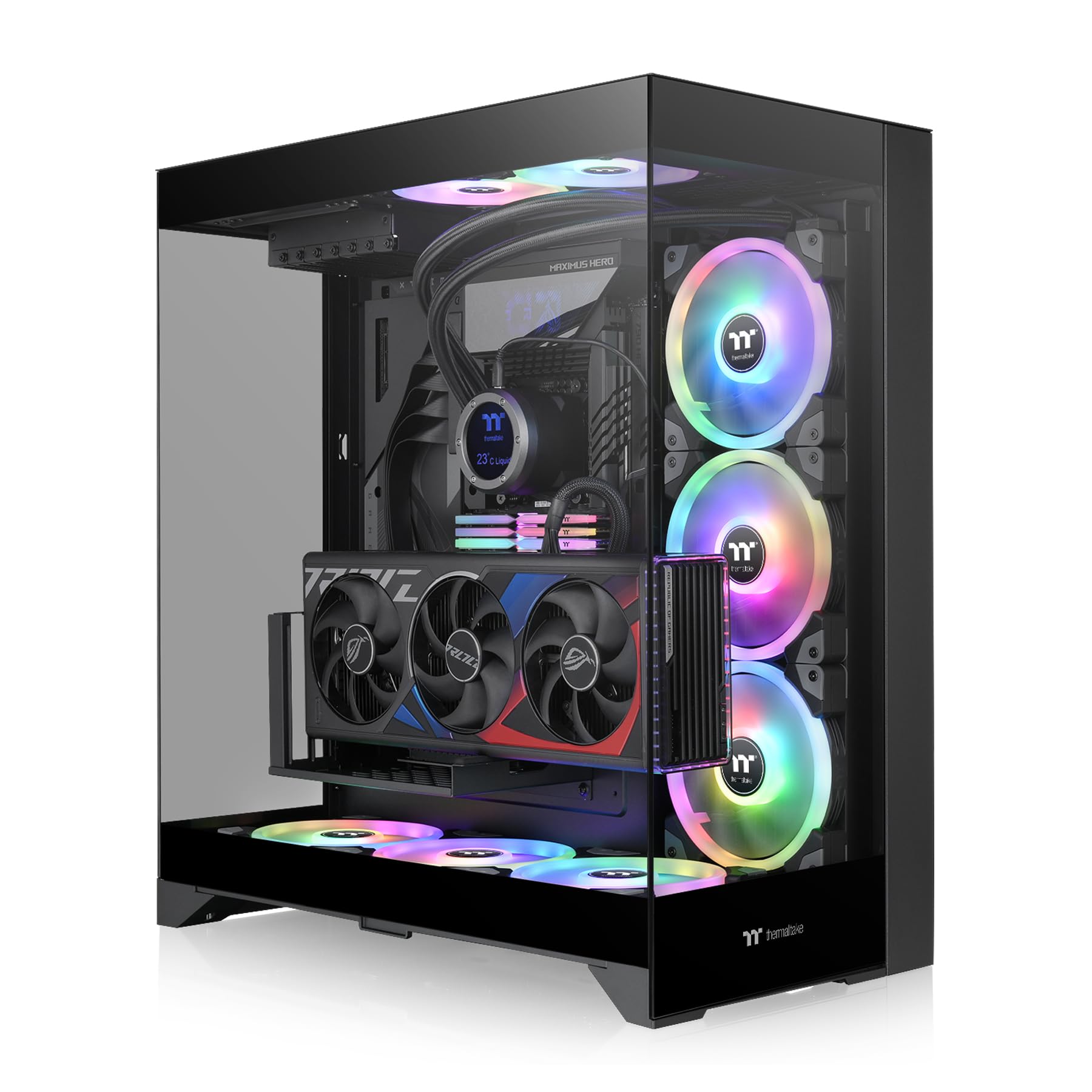 Foto 3 pulgar | Funda Thermaltake Cte E550 Tg Negra Mid Tower Atx - Venta Internacional.