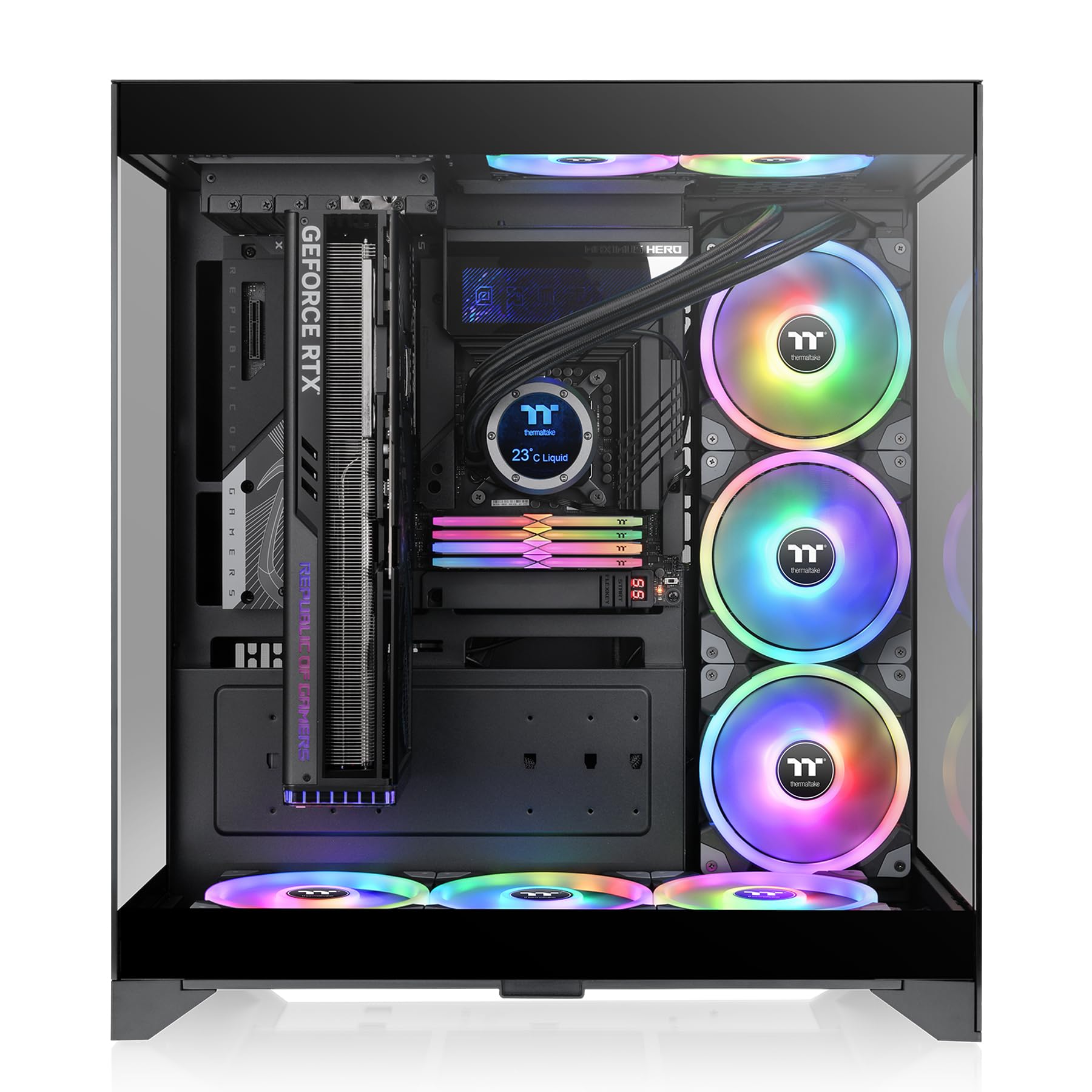 Foto 4 pulgar | Funda Thermaltake Cte E550 Tg Negra Mid Tower Atx - Venta Internacional.