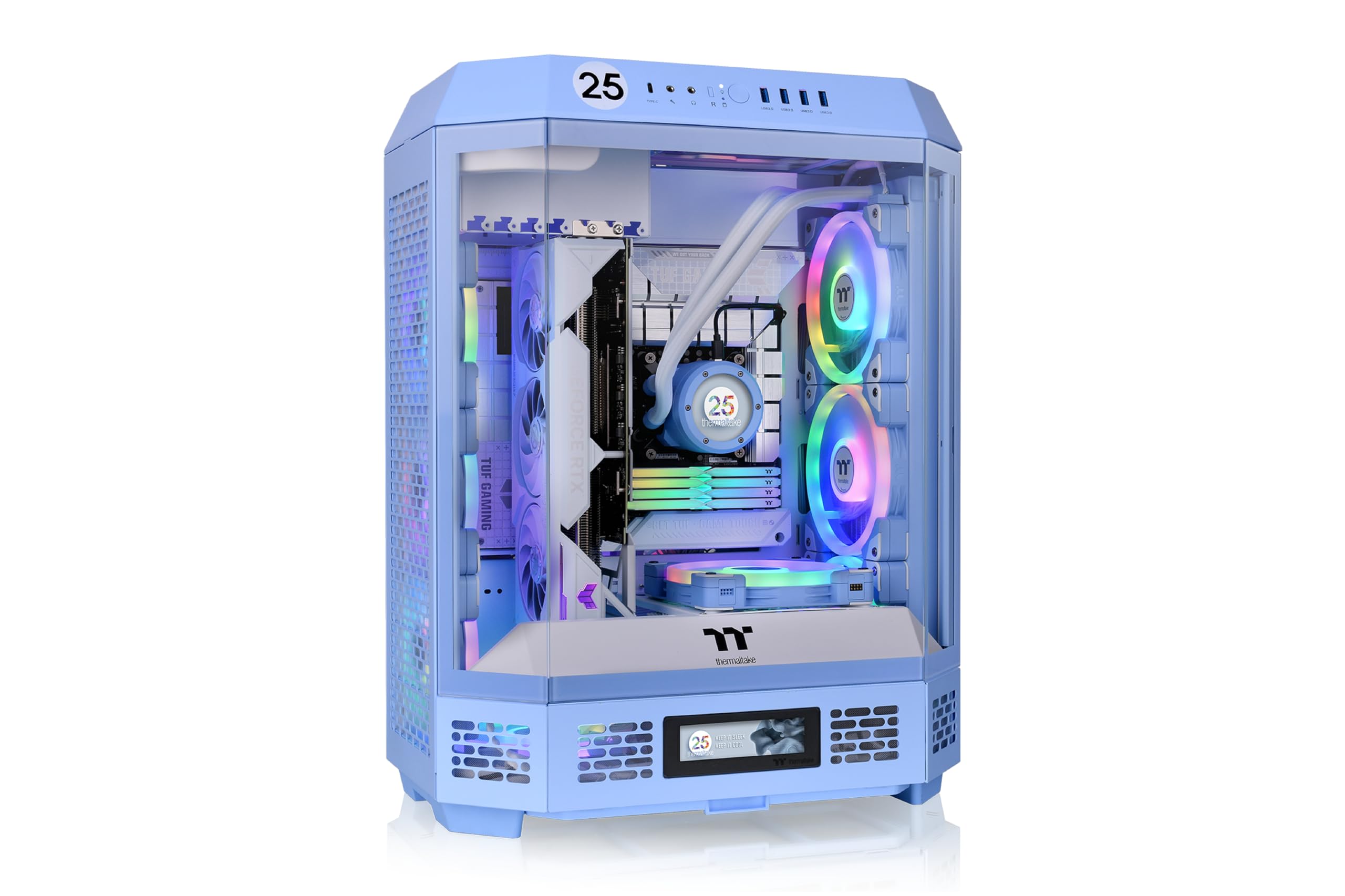 Foto 2 pulgar | Case Thermaltake The Tower 600 Hydrangea Blue Mid-tower Atx - Venta Internacional.