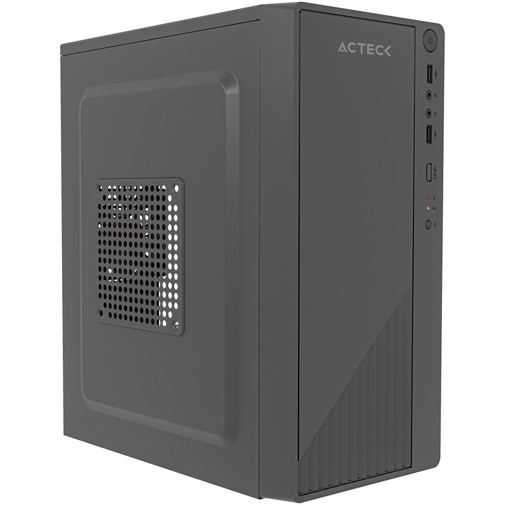 Foto 2 pulgar | Gabinete Acteck Kioto Gc220f Micro Atx Mini Torre Fuente 500w Metalico Negro Ac-939539