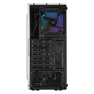 Foto 4 | Gabinete Gamer Xtreme Pc Gaming Dragonfly Media Torre Atx 600w 4 Fan Cristal Templado Rgb Blanco