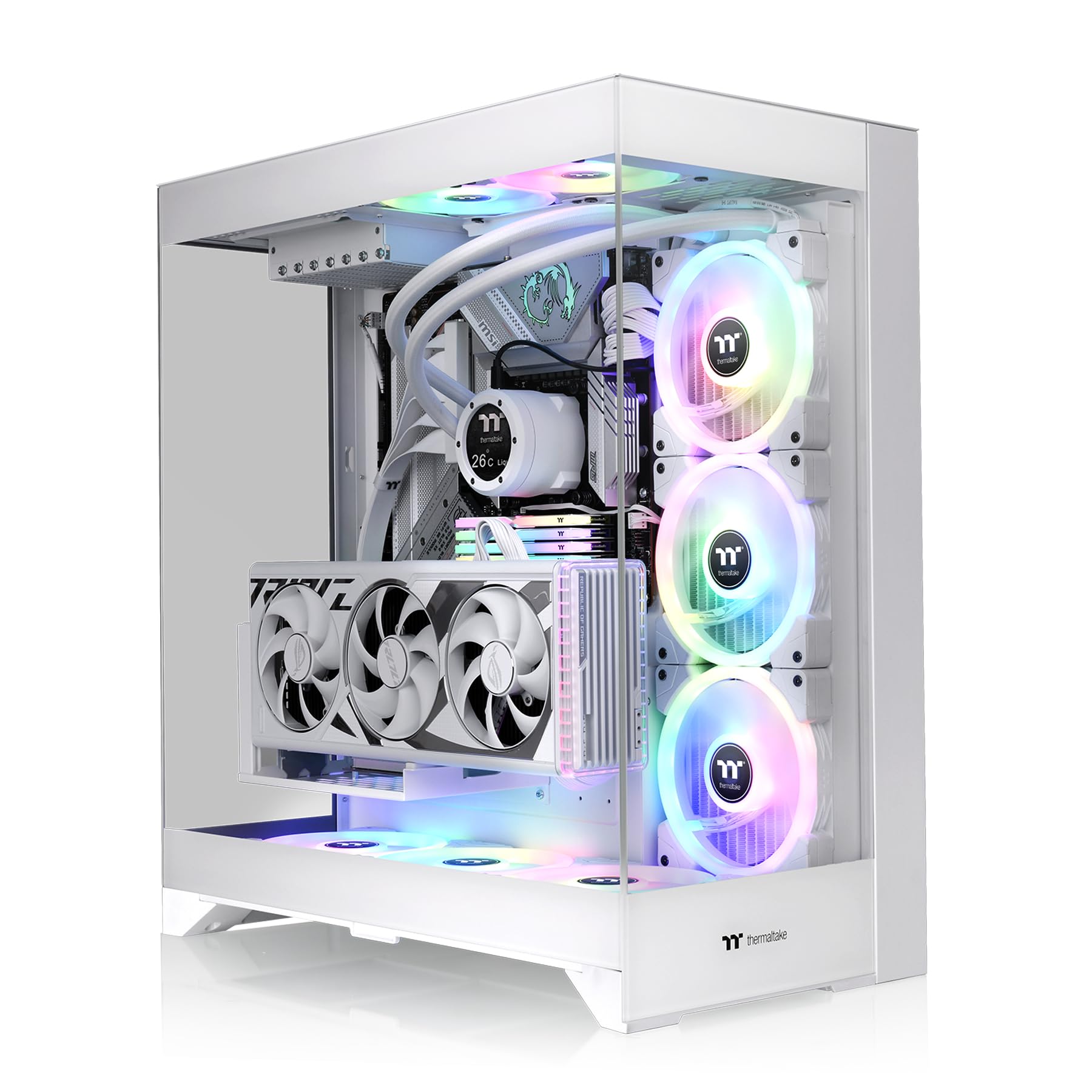 Foto 3 pulgar | Paneles De Vidrio Case Thermaltake Cte E550 Tg Snow Mid Tower Atx 3 - Venta Internacional.