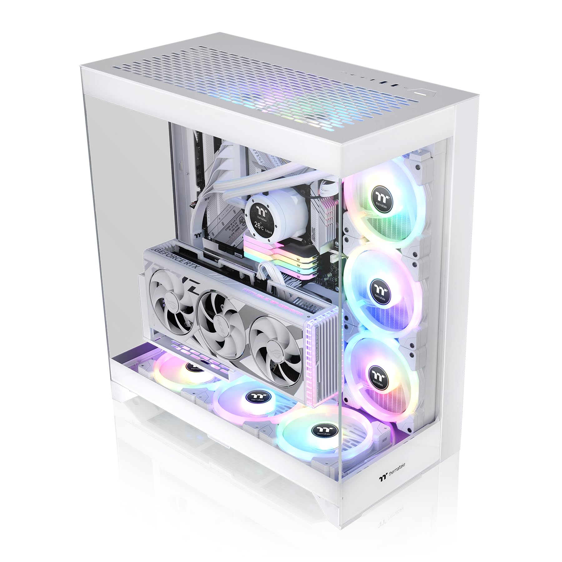 Foto 5 pulgar | Paneles De Vidrio Case Thermaltake Cte E550 Tg Snow Mid Tower Atx 3 - Venta Internacional.