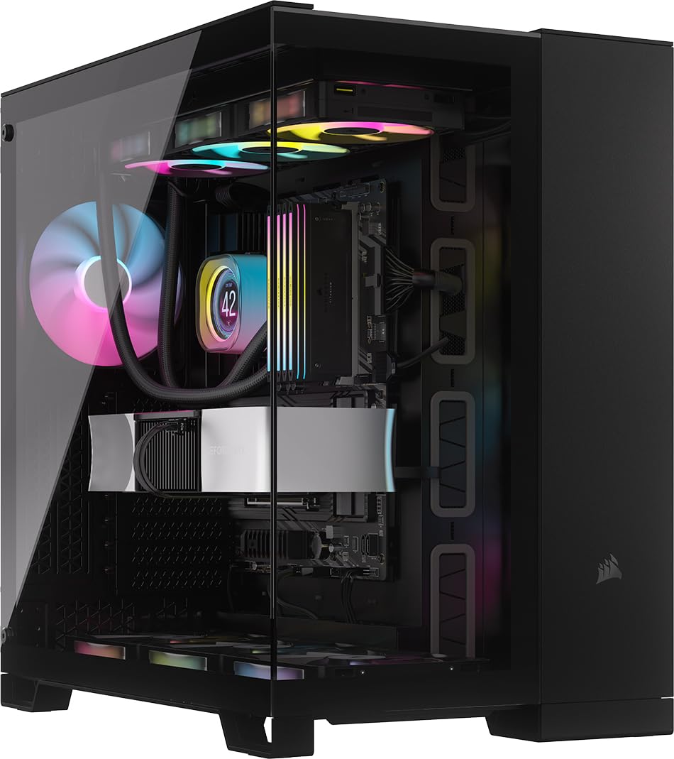 Foto 2 pulgar | Funda Para Pc Corsair Icue Link 6500x Rgb Mid-tower Atx Negra - Venta Internacional.