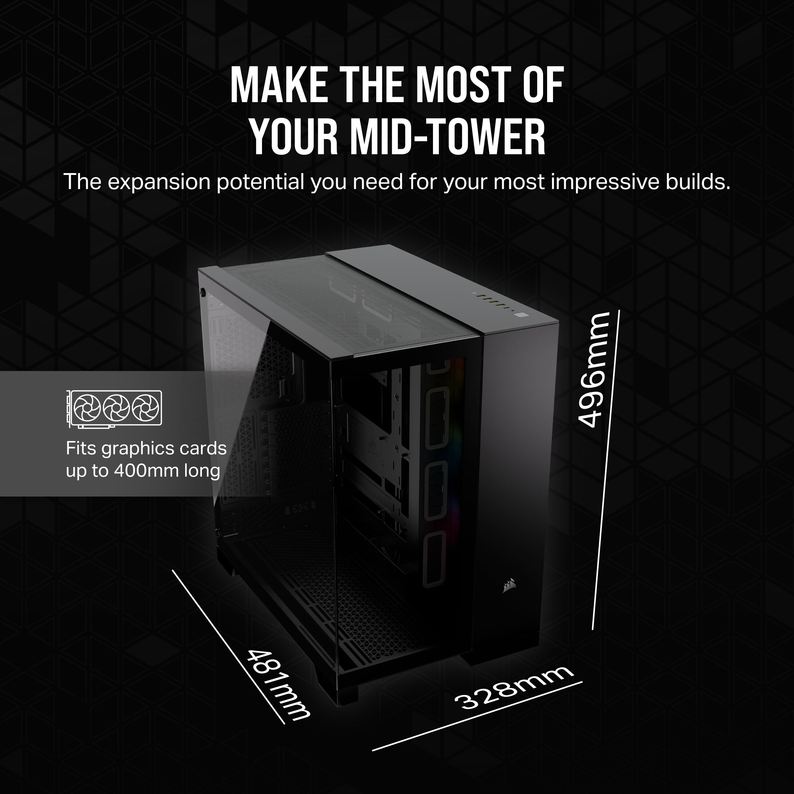 Foto 8 pulgar | Funda Para Pc Corsair Icue Link 6500x Rgb Mid-tower Atx Negra - Venta Internacional.