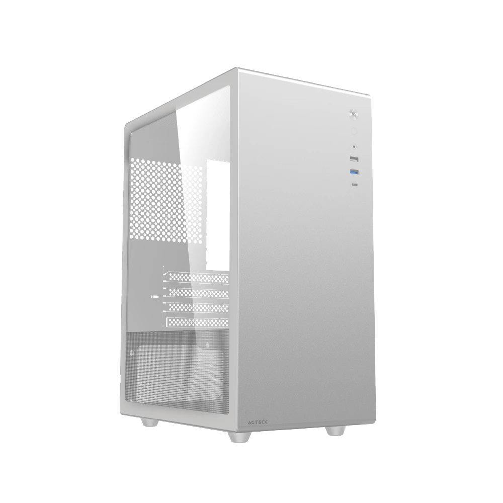 Foto 2 pulgar | Gabinete Acteck Neuss Pro Gi717 con Ventana Mini-Tower Micro-ATX/ITX USB 3.0/2.0 sin Ventiladores Incluidos Blanco