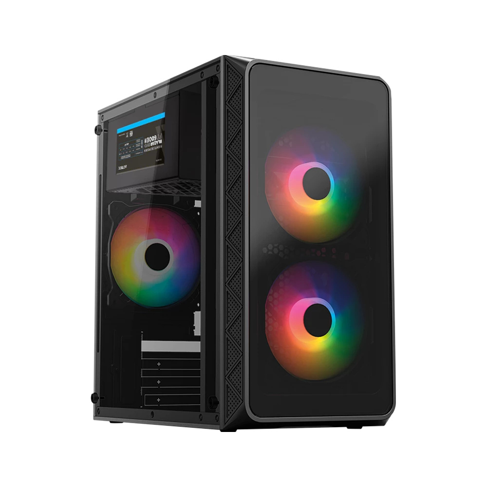 Gabinete Acteck Doom Pro Crystal Gi730 Con Fuente De 600w 3 Ventiladores