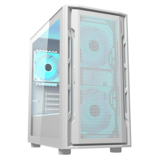 Gabinete Cougar Uniface Mini RgbMini-tower Micro-atx/mini-itx, Usb 2.0/3.0 Sin Fuente 3 Ventiladores Instalados Blanco