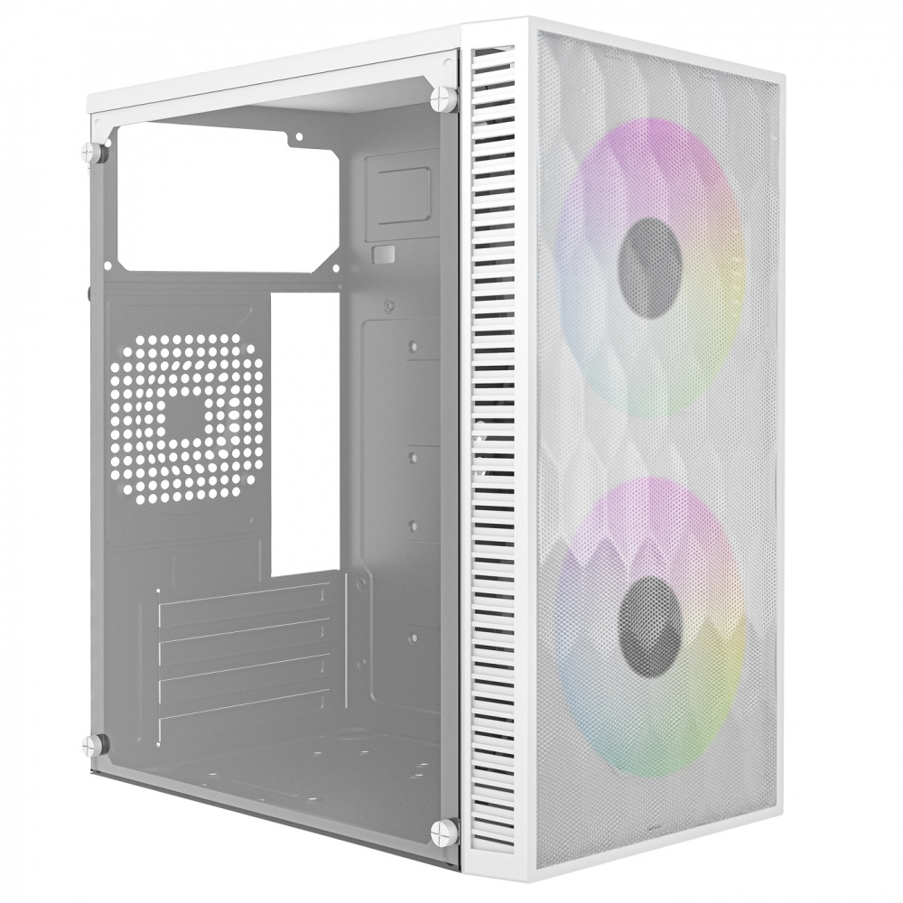 Gabinete Acteck Fuji Gc470 Con Ventana De Cristal Mini-tower Micro-atx/mini-itx Usb 2.0 con Fuente De 500 W 2 Ventilad