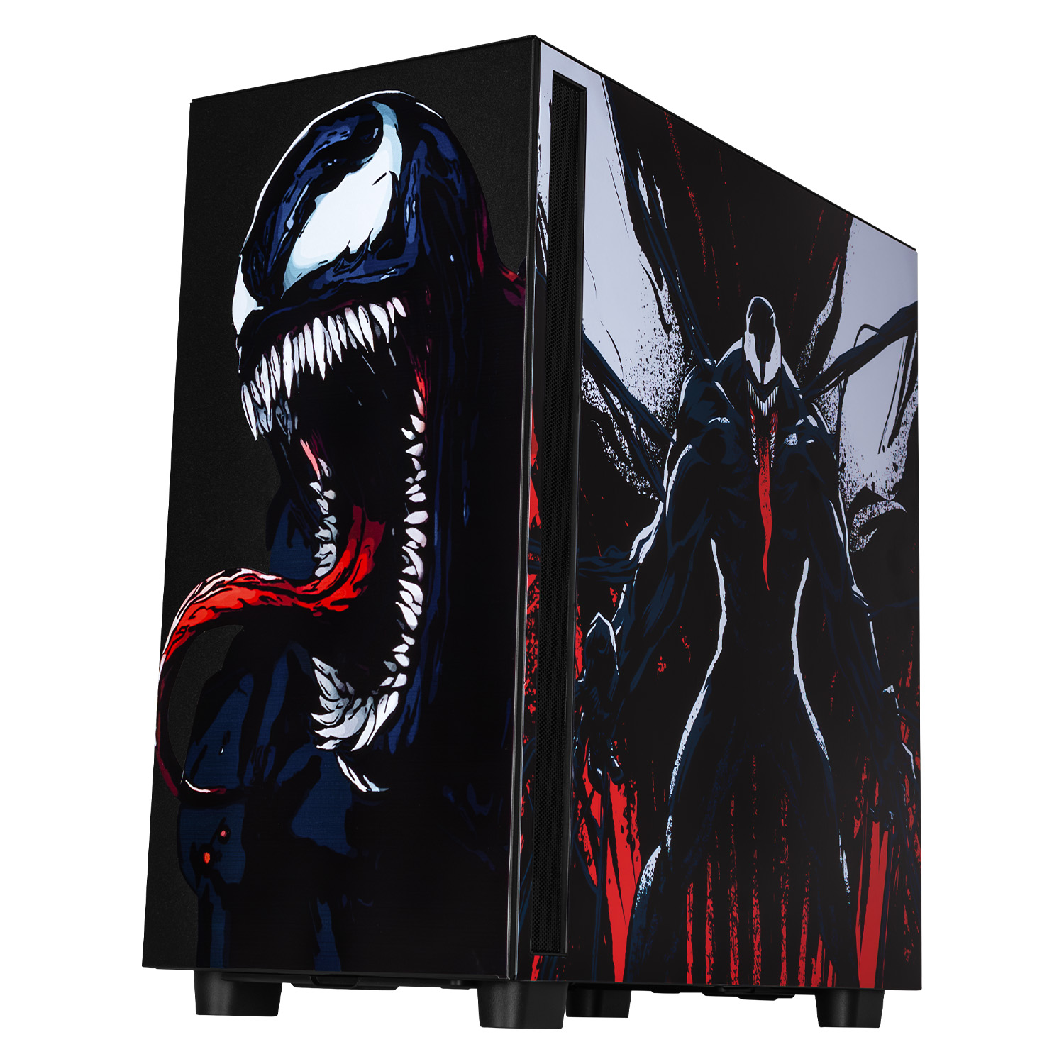 Foto 3 pulgar | Gabinete Gamer XTREME PC GAMING We Are Venom Edition Media Torre ATX 2 Fan USB-C Cristal Templado Negro