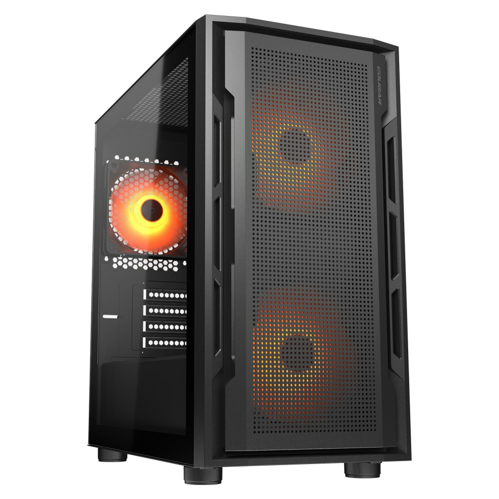 Gabinete Cougar Uniface Mini Rgb, Mini-tower, Micro-atx/mini-itx, Usb 2.0/3.0, Sin Fuente, 3 Ventiladores Instalados,