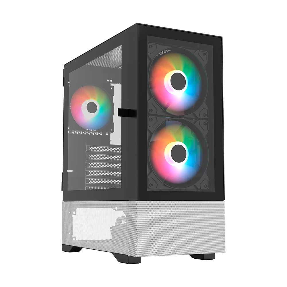 Foto 2 pulgar | Gabinete Balam Rush Nitrox Crystal 5500 Cbw, Midi-tower, Micro-atx/mini-itx, Usb 2.0/3.0, Sin Fuente, 3 Ventilad
