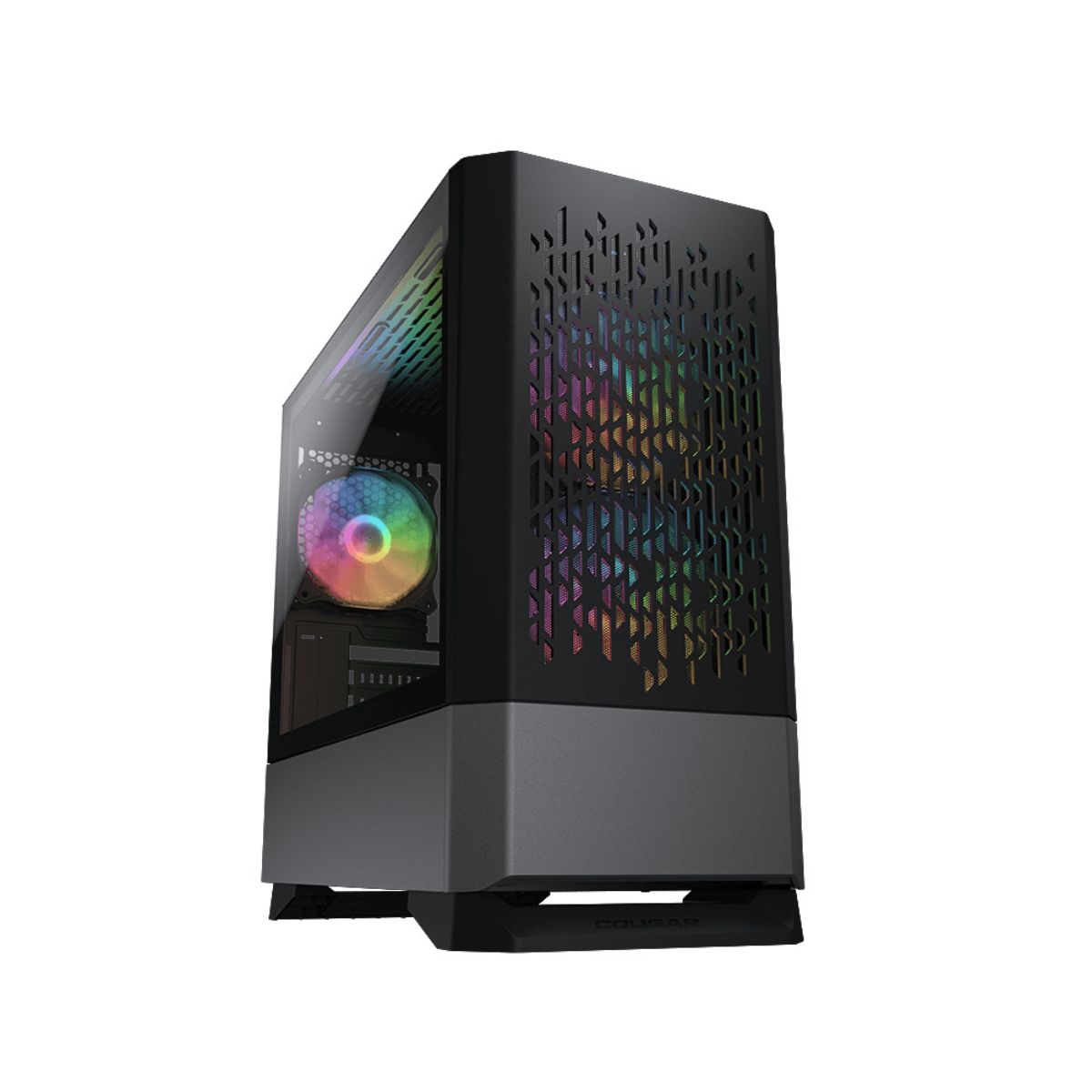 Foto 2 pulgar | Gabinete Cougar Mg140 Air Rgb Con Ventana, Mini Tower, Micro Atx/mini-itx, Usb 3.0, Sin Fuente, Negro