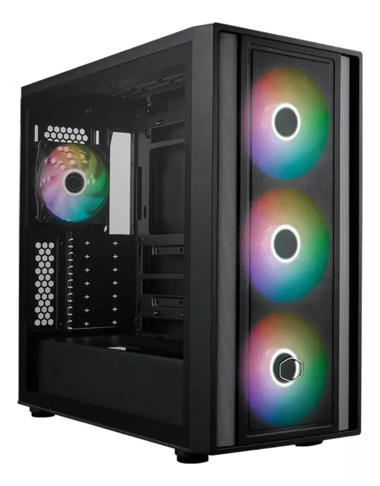 Foto 3 pulgar | Gabinete Cooler Master Masterbox 600 Negro Argb M/atx