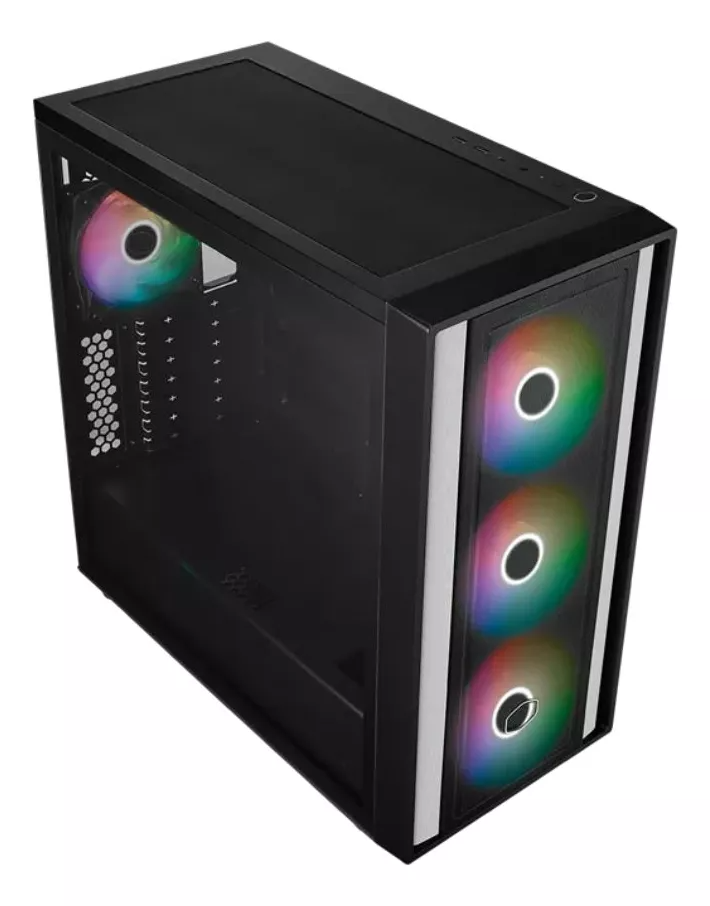 Foto 4 pulgar | Gabinete Cooler Master Masterbox 600 Negro Argb M/atx