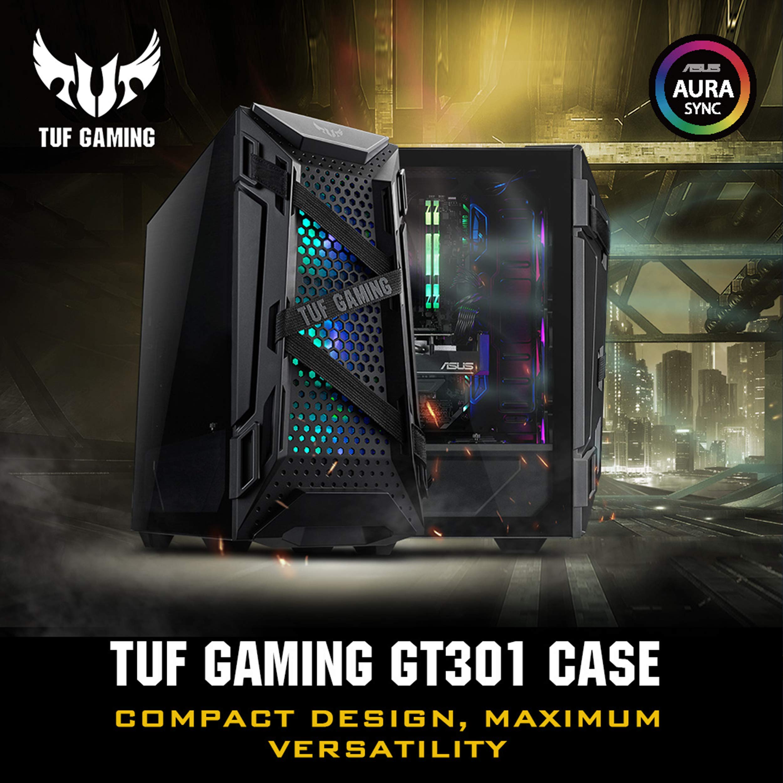 Foto 6 pulgar | Funda Atx Compacta Asus Tuf Gaming Gt301 De Torre Media Con Rgb - Venta Internacional.