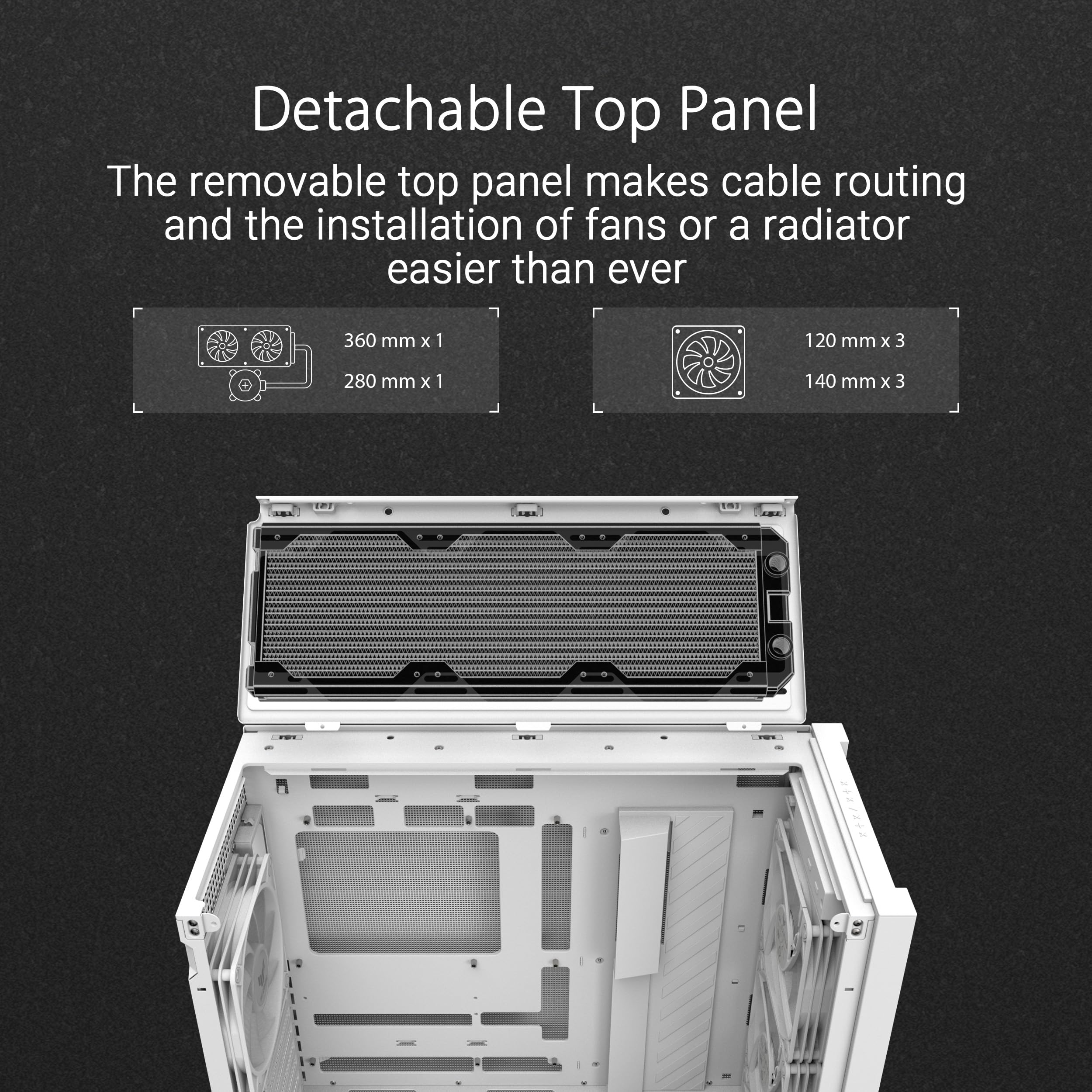 Foto 5 pulgar | Funda Para Pc Asus Tuf Gaming Gt302 Argb Atx Mid-tower Con 4 Ventiladores - Venta Internacional.