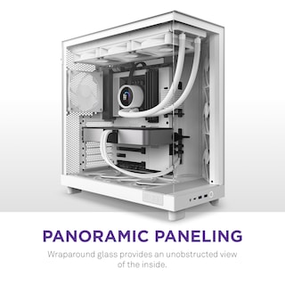 Foto 2 | Funda Nzxt H6 Flow Cc-h61fw-01 Compact Mid-tower Blanca - Venta Internacional.
