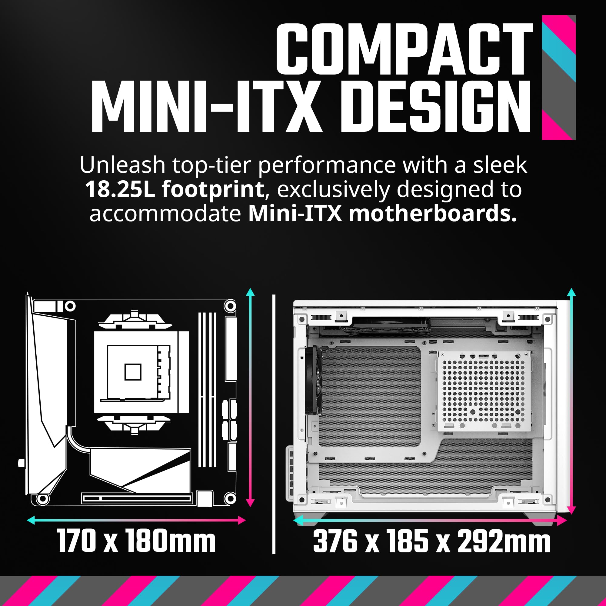 Foto 3 pulgar | Funda Para Pc Cooler Master Nr200 Mini-itx Blanca, Gpu De 330 Mm - Venta Internacional.