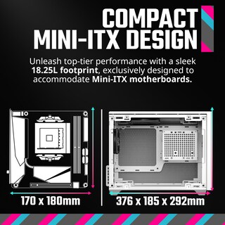 Foto 2 | Funda Para Pc Cooler Master Nr200 Mini-itx Blanca, Gpu De 330 Mm - Venta Internacional.