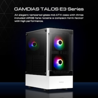 Foto 6 | Funda Para Ordenador Gamdias Talos E3 Mesh Wh Con 3 Ventiladores Argb - Venta Internacional.